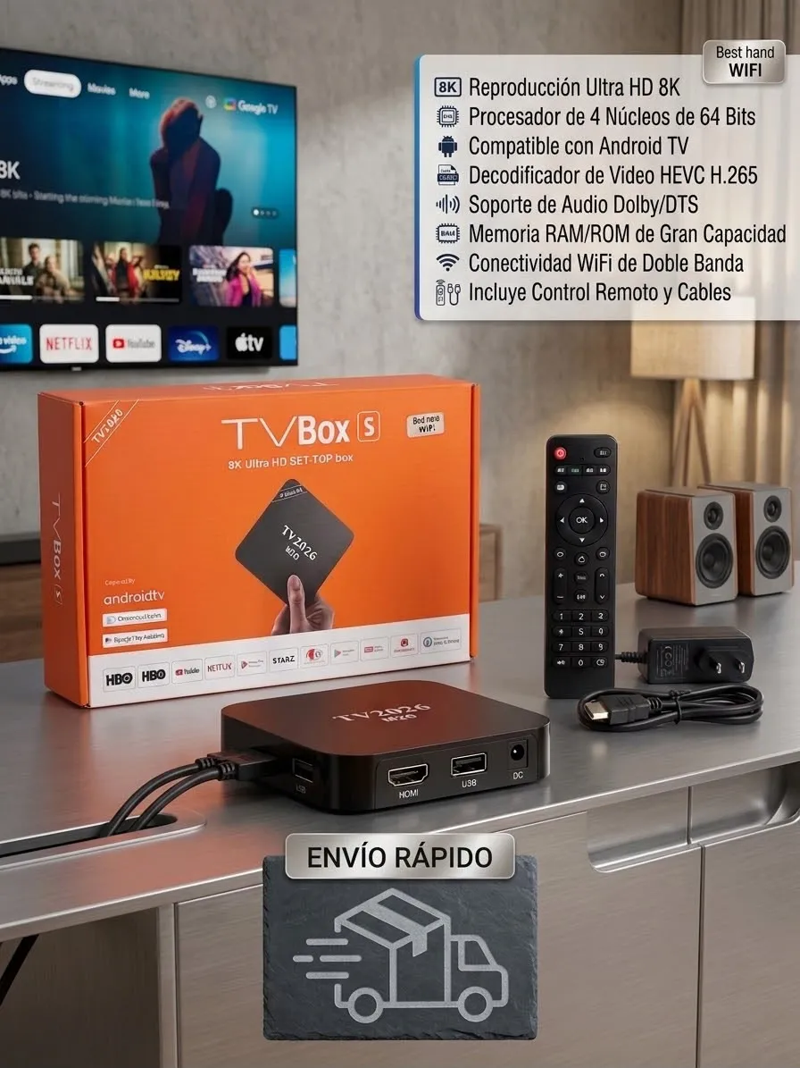 Conexiones del TV Box S TV2026