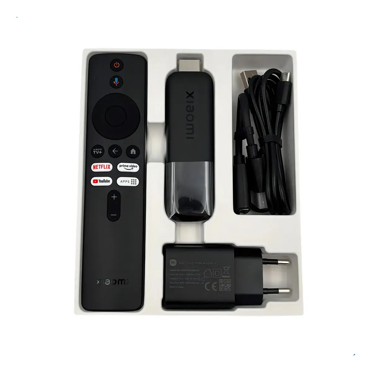 Contenido de la caja del Xiaomi TV Stick 4K MDZ-33-AA