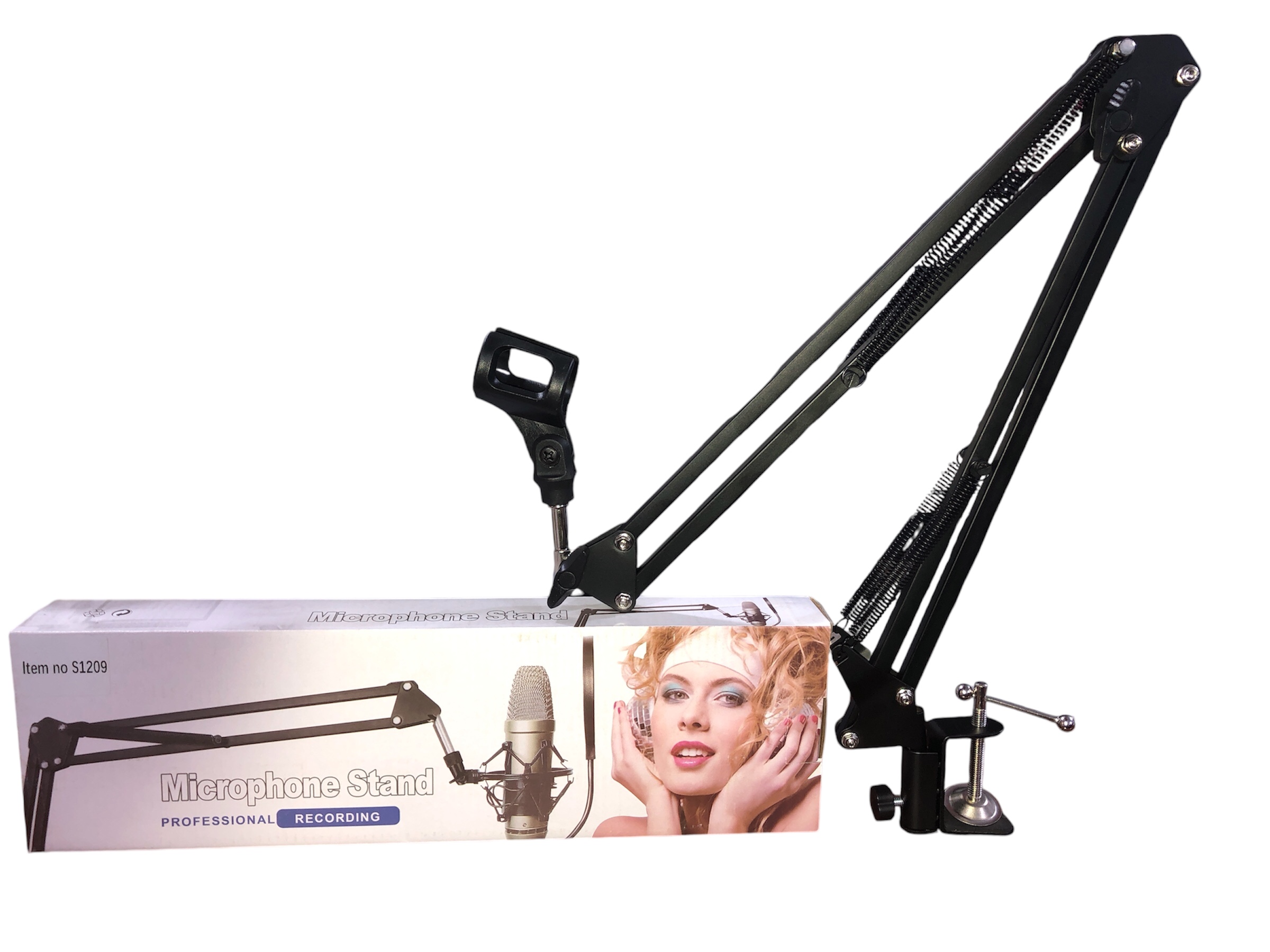 Soporte para microfono escretorio