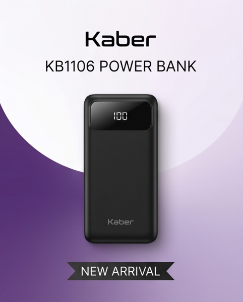 cargador portátil kaber 20 mil amp