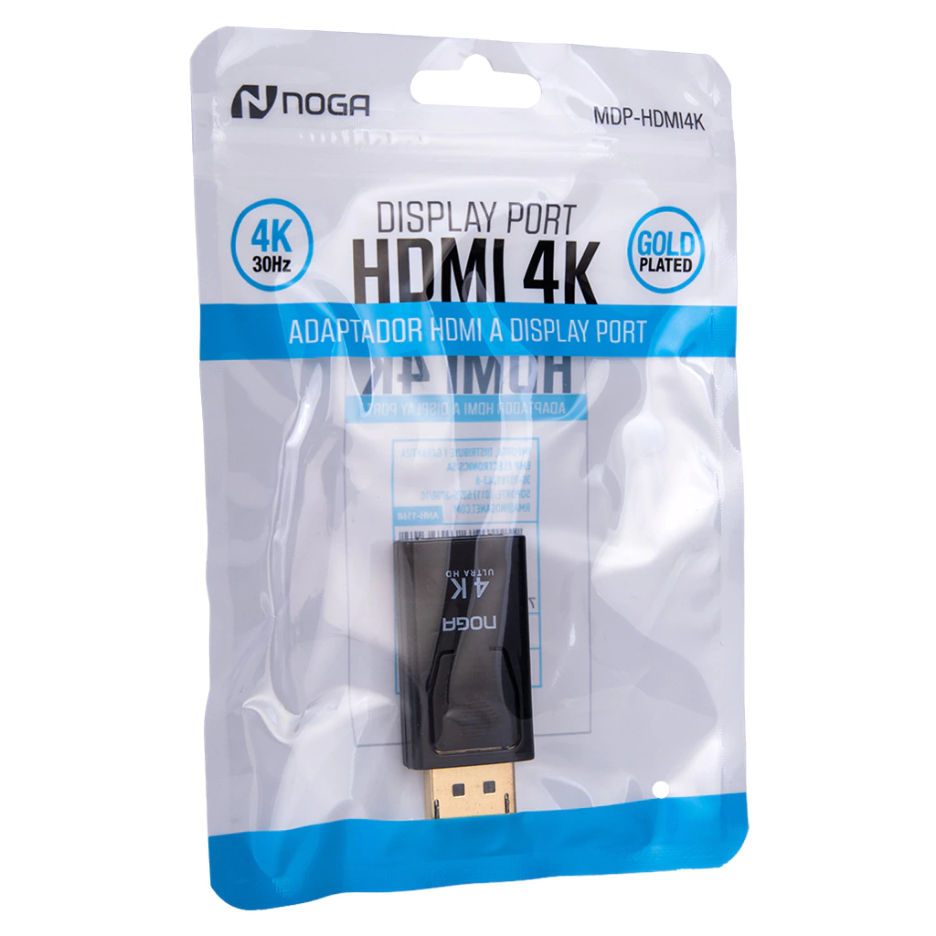 adptador hdmi a displayport 4k noga