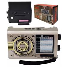 radio am y fm , bt , recargable y carga solar,8ban