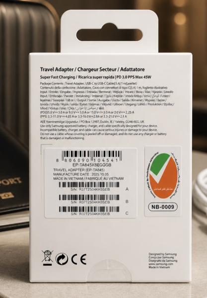 adaptador samsung 45w orginal , pata argentina